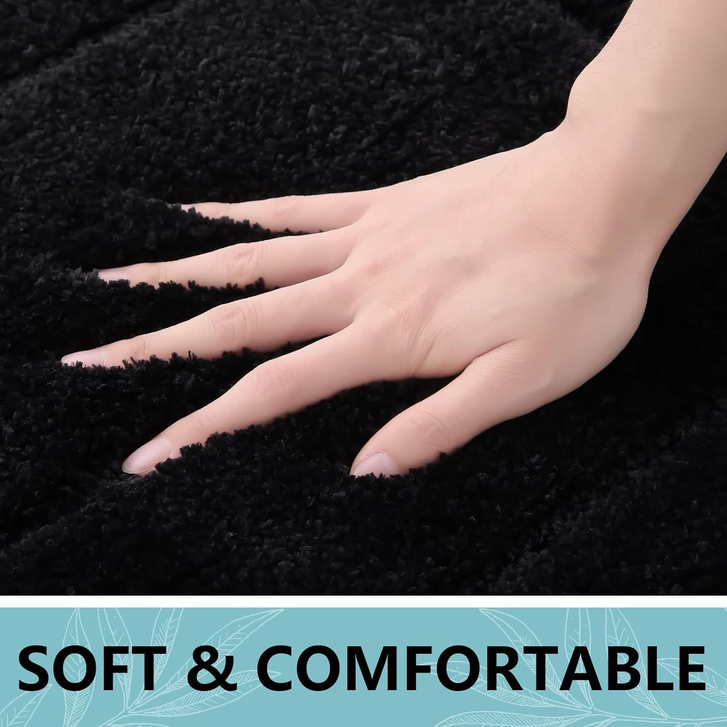 Buganda Bathroom Rugs, 59'' X 20'', Soft And Absorbent Microfiber Bath Rugs, Non-Slip Shaggy Bath Carpet, Machine Wash Dry Bath